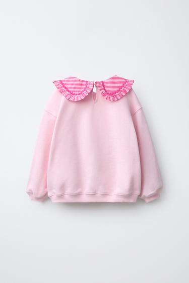 SWEAT COL CLAUDINE ONDULINA - Rose clair de Zara - Image 1