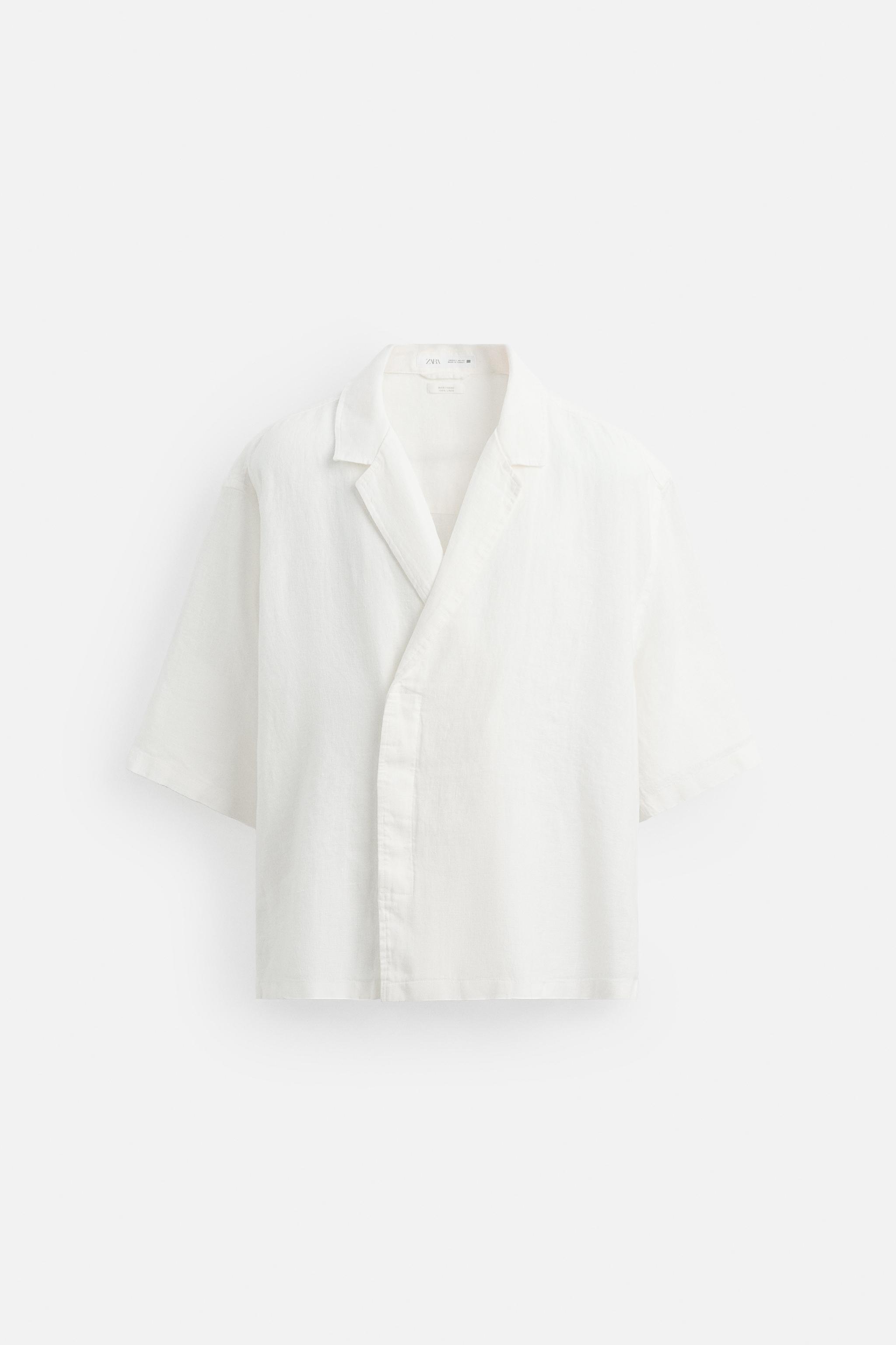 100% LINEN KIMONO SHIRT