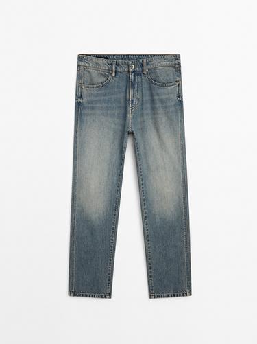 Zara Tapered fit jeans - Mid-blue