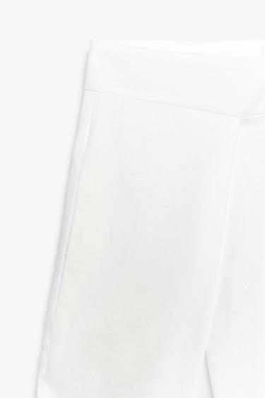 ZW COLLECTION VOLUME DART TROUSERS - White by Zara - Image 9