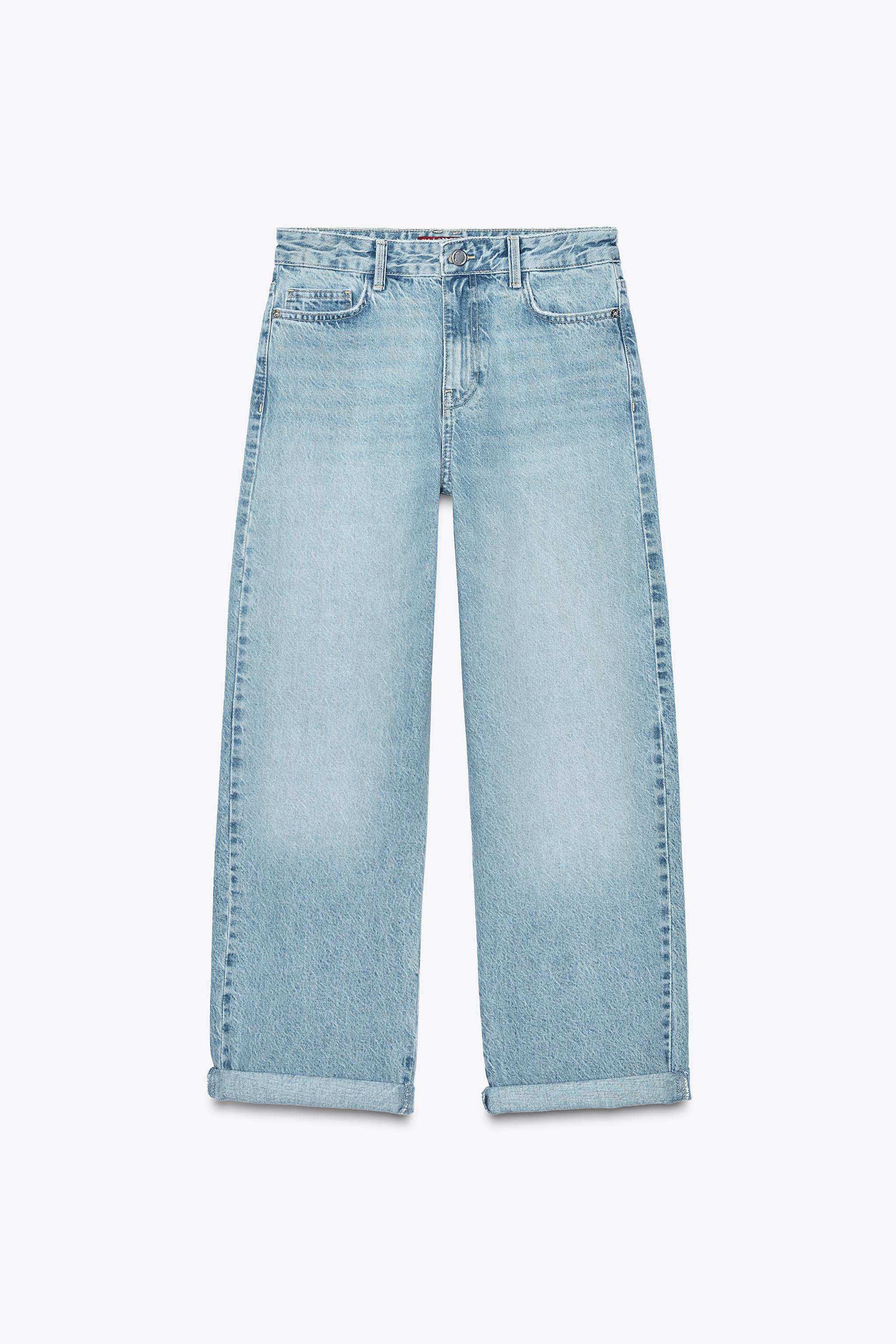 Z1975 RELAXED FIT MID-WAIST JEANS WITH TURN-UP HEMS - Mid