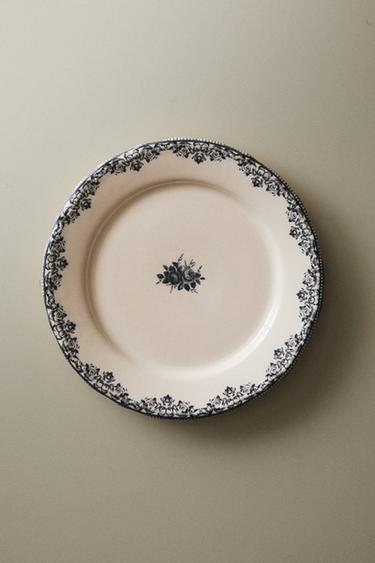 ASSIETTE À DESSERT MOTIF PLACÉ - Bleu / Gris de Zara - Image 4