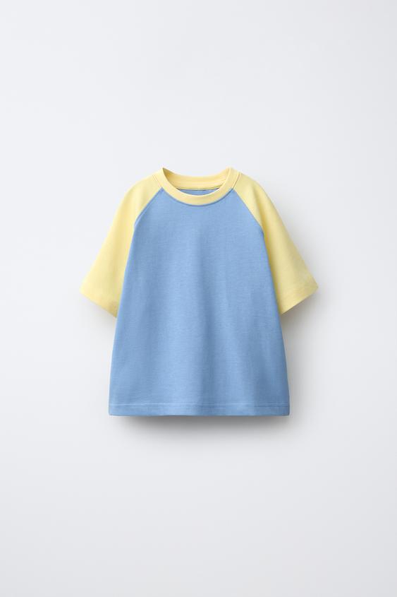 RAGLAN SLEEVE T-SHIRT - Light blue by Zara - Image 0