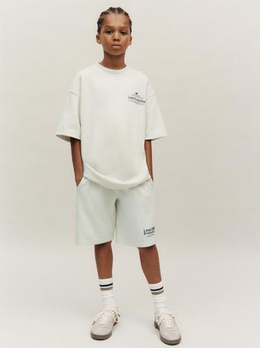 INTERLOCK-SET, T-SHIRT UND BERMUDA - Cremefarben von Zara