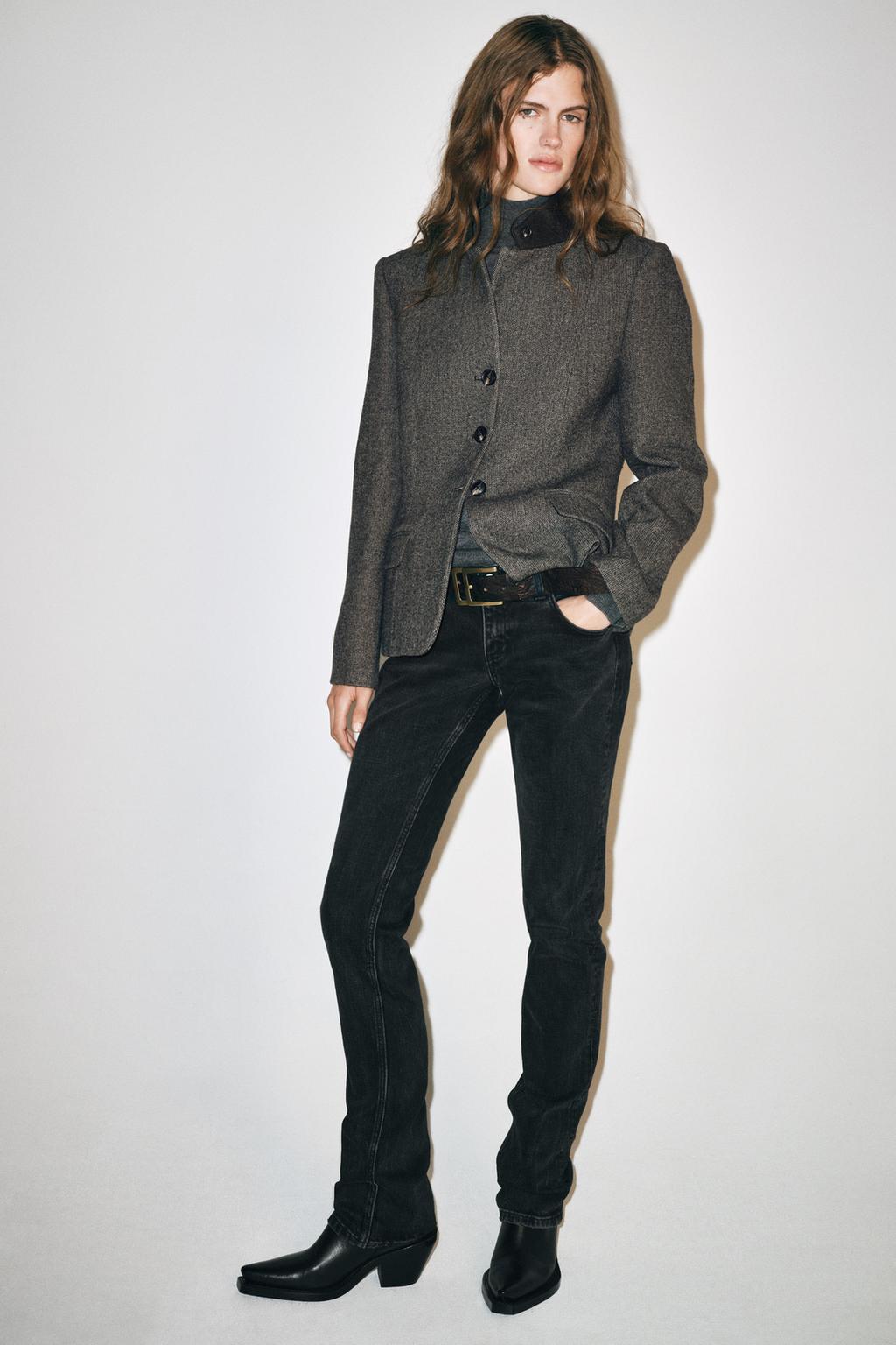 ZW COLLECTION FITTED WOOL BLEND BLAZER