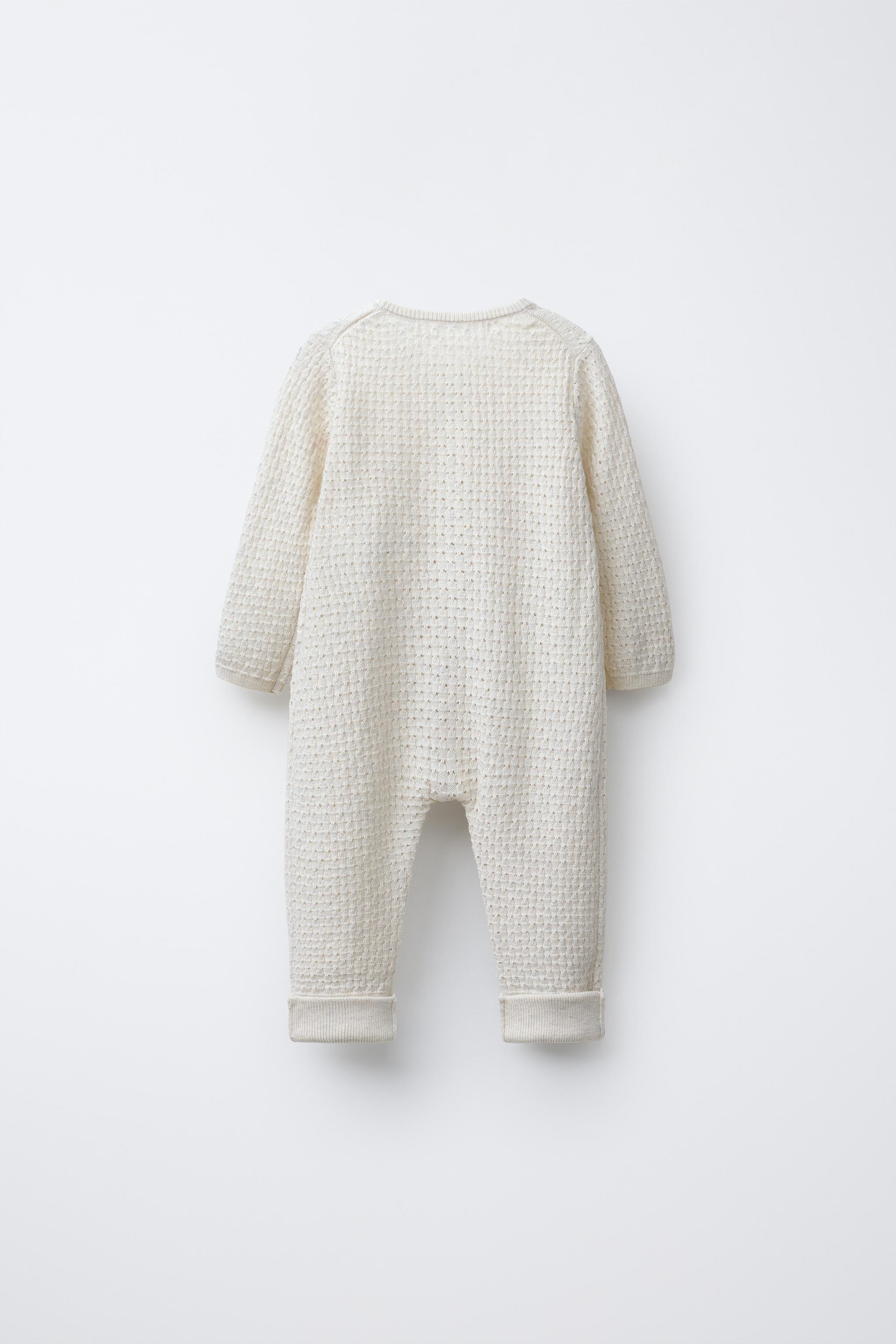 CONVERTIBLE FOOTIE TEXTURED KNIT JUMPSUIT