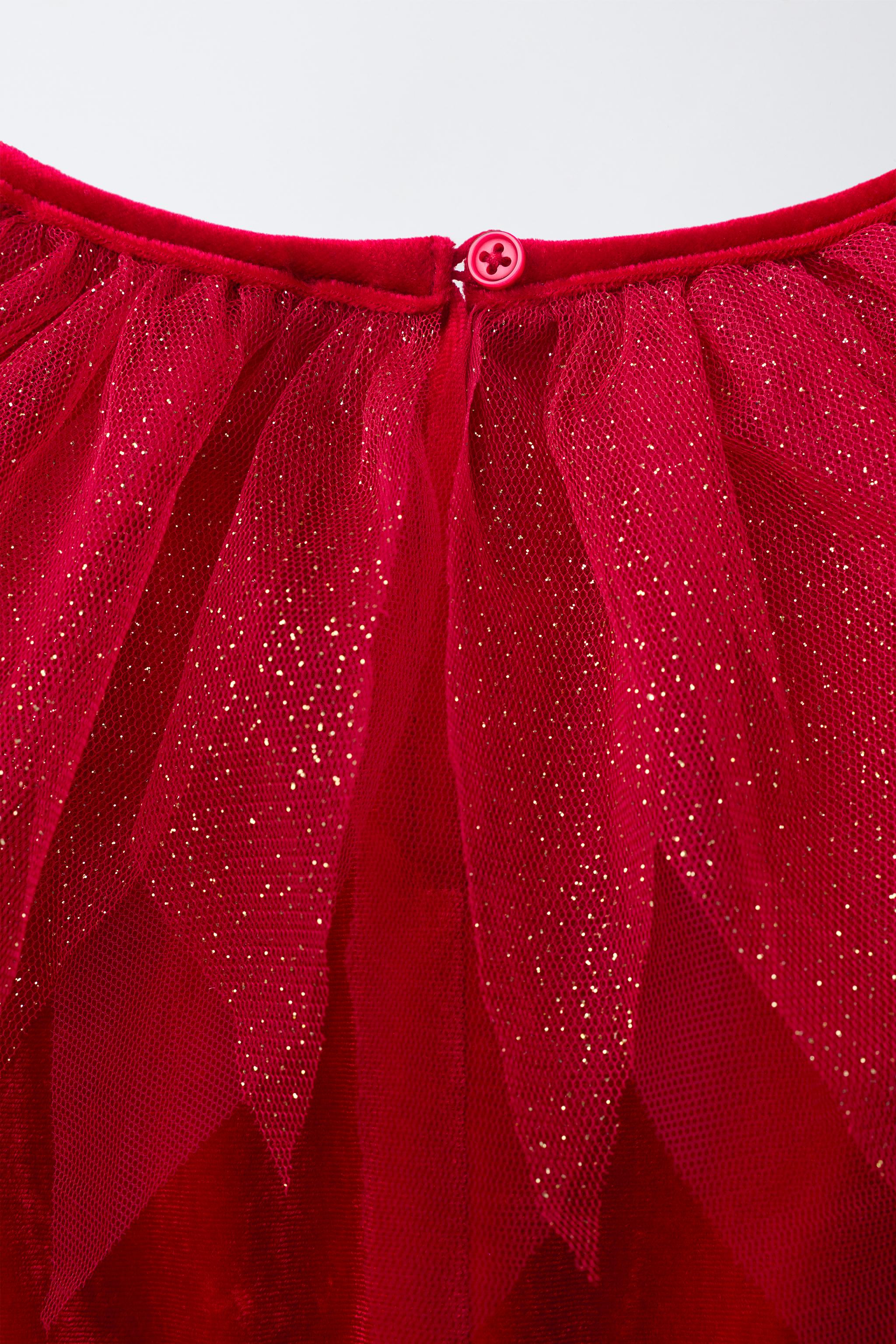 GLITTER TULLE DEVIL DRESS COSTUME