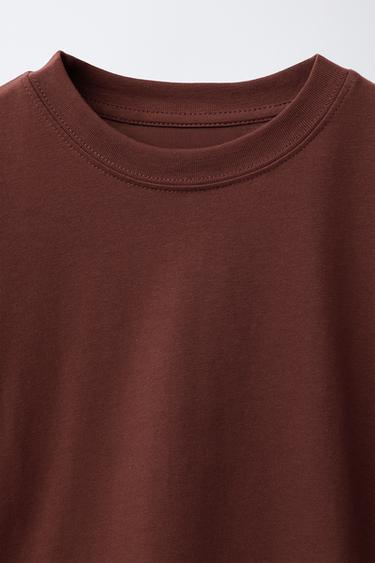 3-PACK OF PLAIN T-SHIRTS - Brown / Taupe by Zara - Image 3