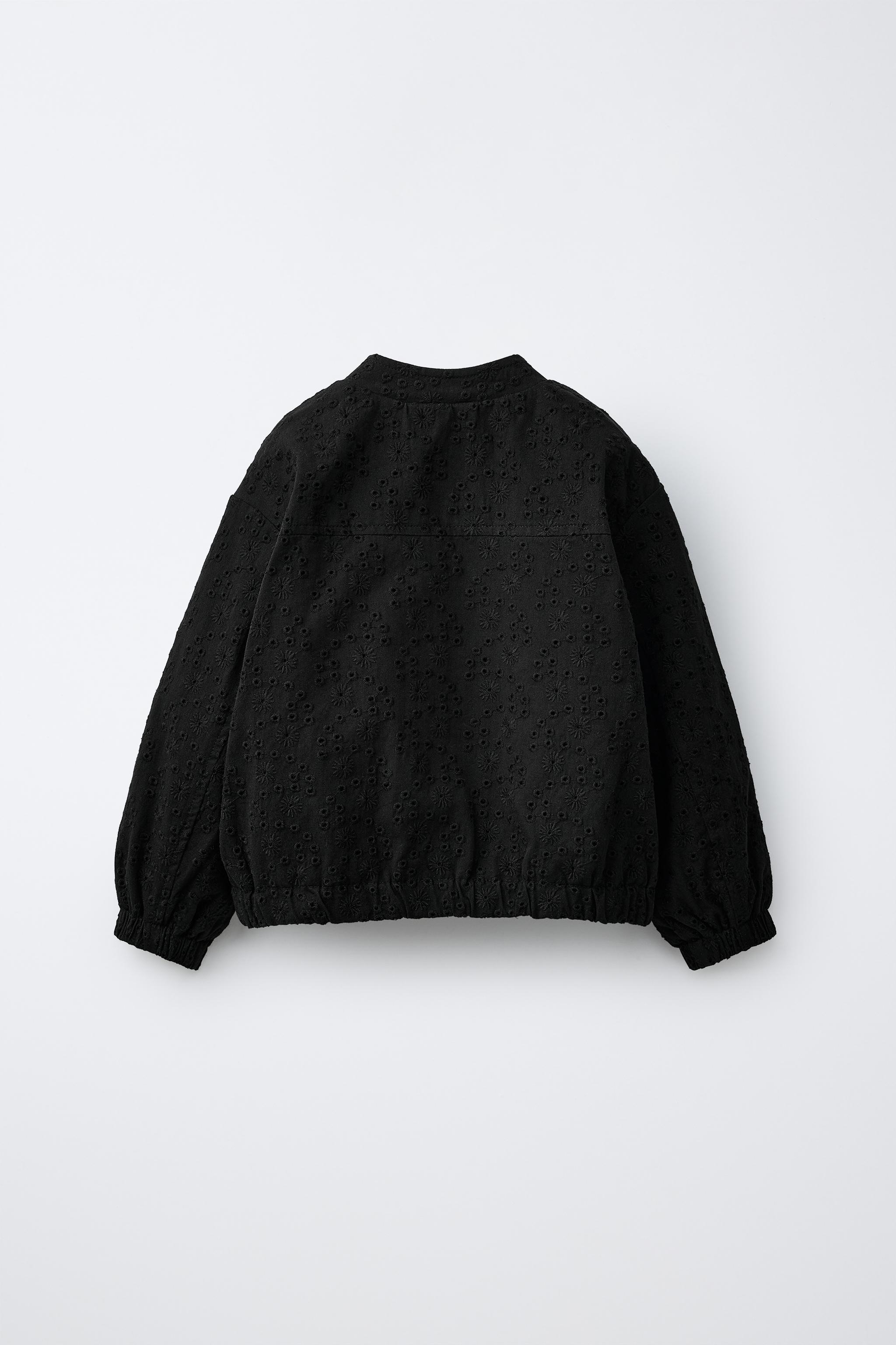 刺繍入りジャケット - ブラック | ZARA Japan / 日本