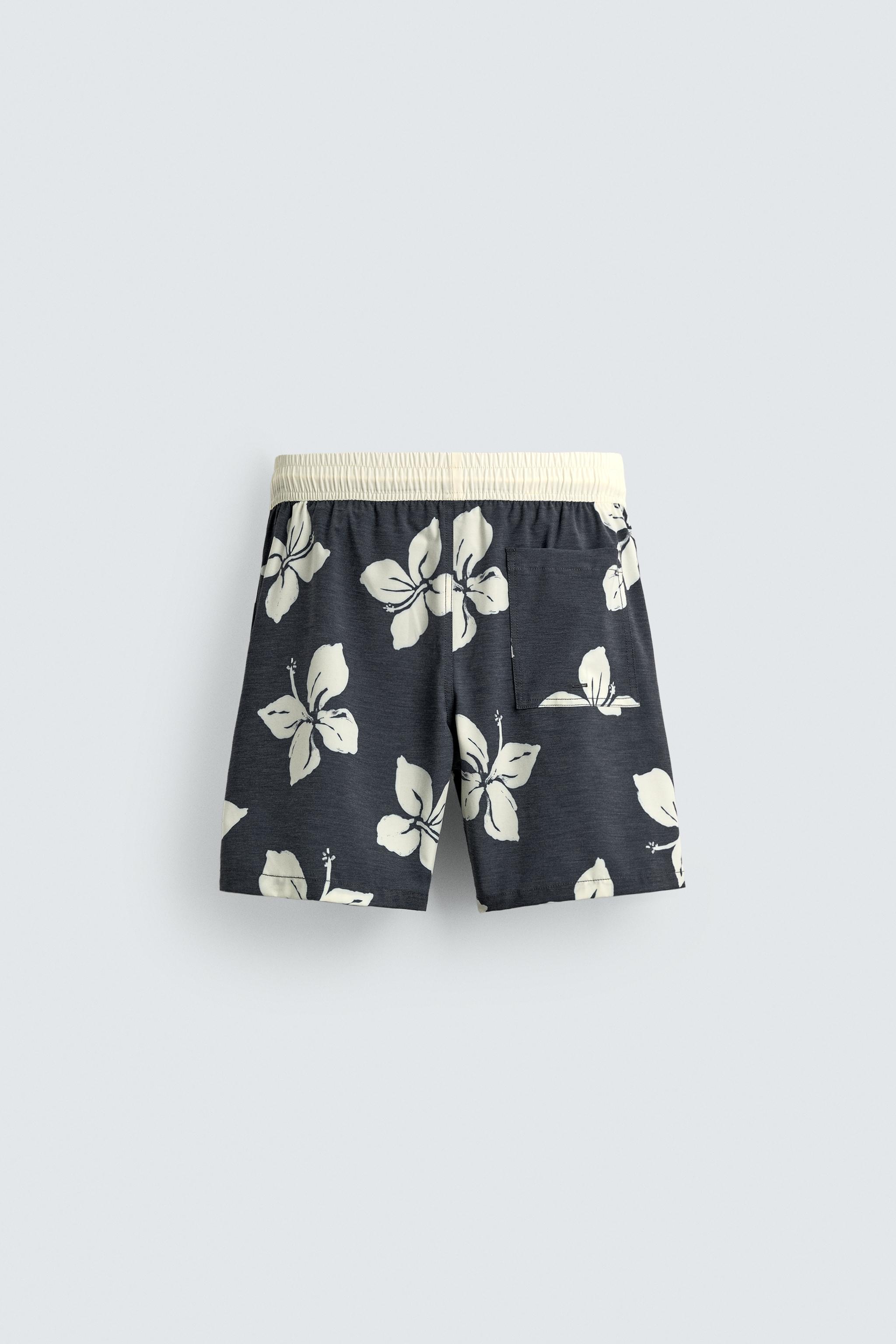 LONG HIBISCUS PRINT SWIMSUIT