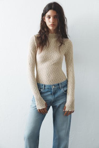 BODY ENCAJE - Beige de Zara