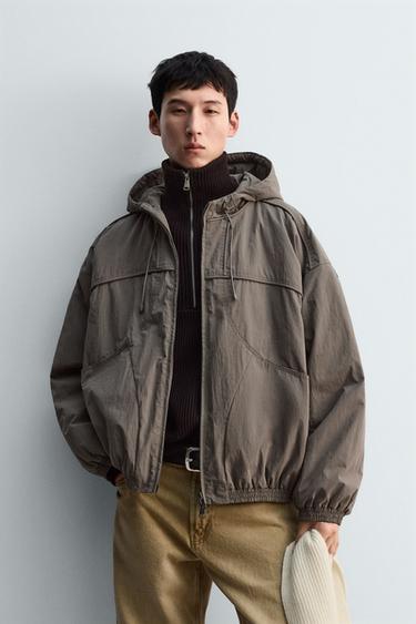 テクニカルキルティングジャケットミンクZaraのテクニカルキルティングジャケット - ミンク