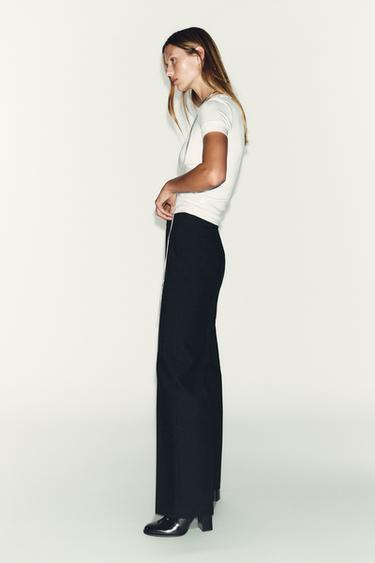 MINIMALIST SHORT SLEEVE T-SHIRT - Oyster-white by Zara - Image 2