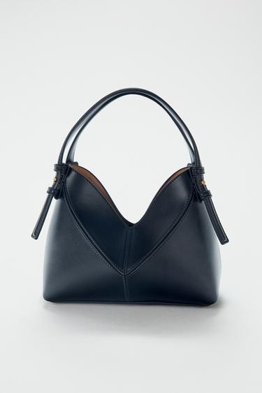 MINI TOTE BAG TRANÇADA - Preto da Zara
