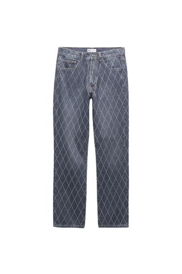 TRF JEANS WITH RHINESTONES