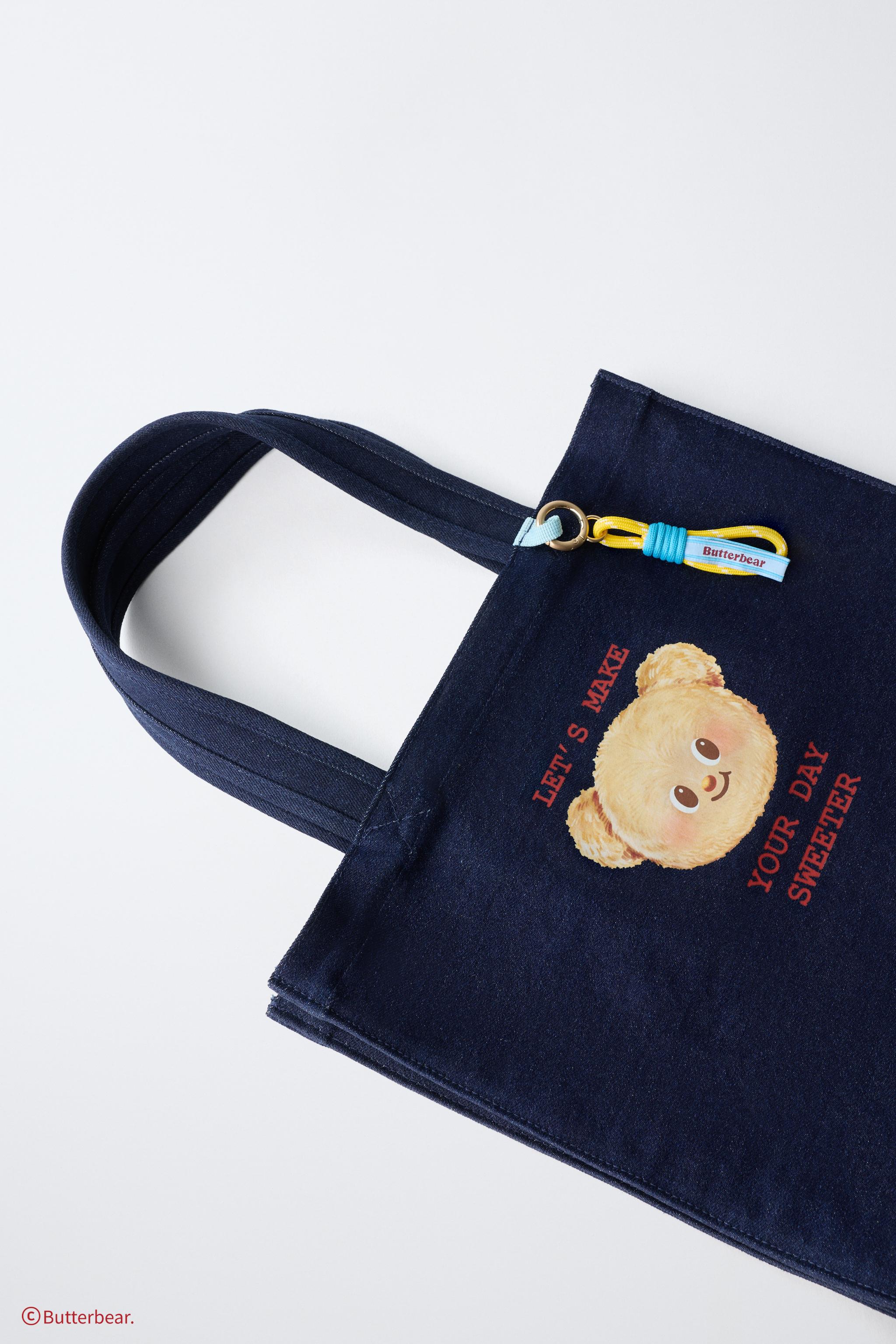 ZARA BUTTERBEAR ショッパー　バターベア ButterBear ZARA ショッパー トートバッグ - メルカリ