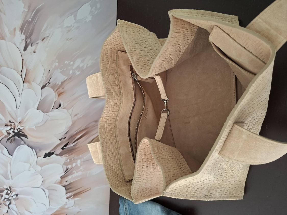 BRAIDED SUEDE SHOPPER BAG - Image 3