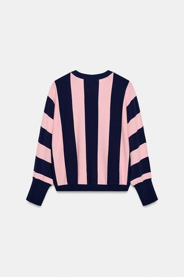 STRIPED KNIT SWEATSHIRT - only one by Zara - Image 7