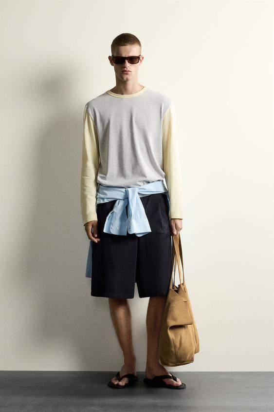 CAMISETA RELAXED FIT COLOR BLOCK - Multicolor de Zara - Imagen 0