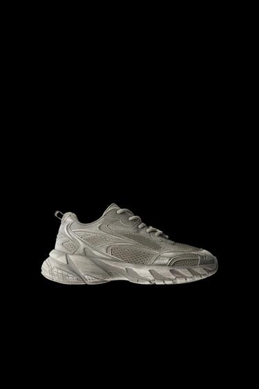 DISTRESSED TRAINERS - Grey by Zara - Image 0