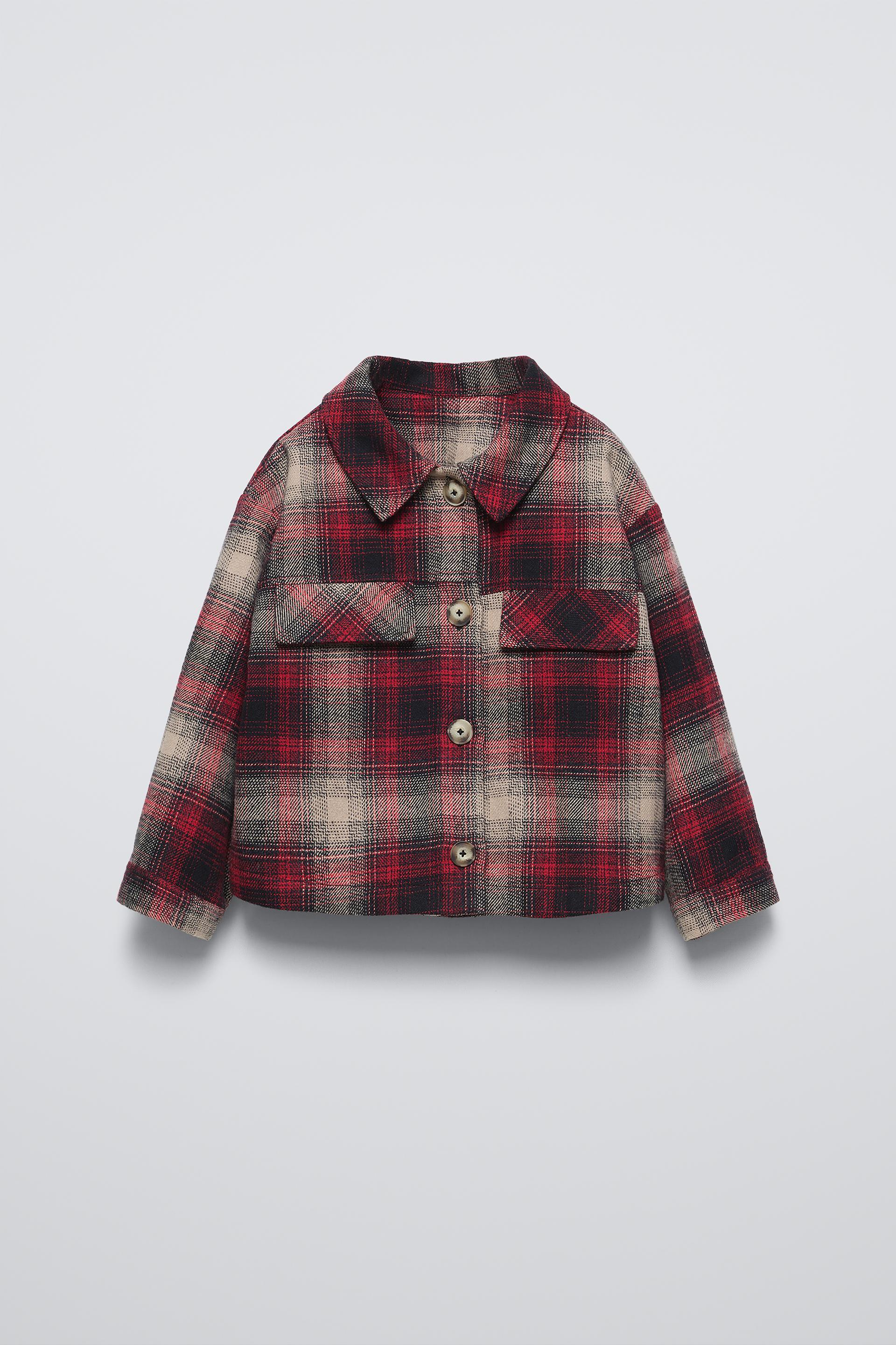 Zara geruit overshirt sale