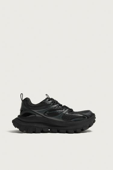 CHUNKY SOLE TRAINERS - Black by Zara - Image 0