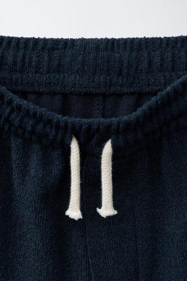 TERRY-EFFECT BERMUDA SHORTS - Navy blue by Zara - Image 2