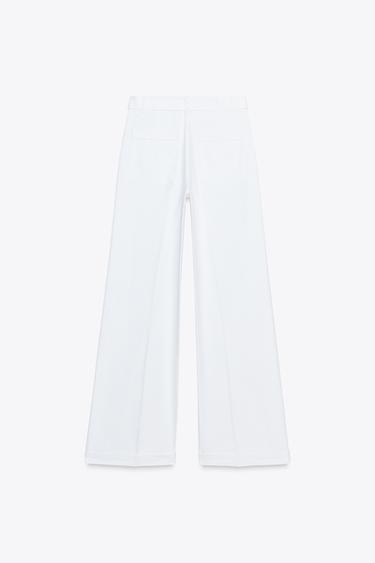 JEAN Z1975 WIDE LEG TAILLE HAUTE CEINTURE - Blanc de Zara - Image 8