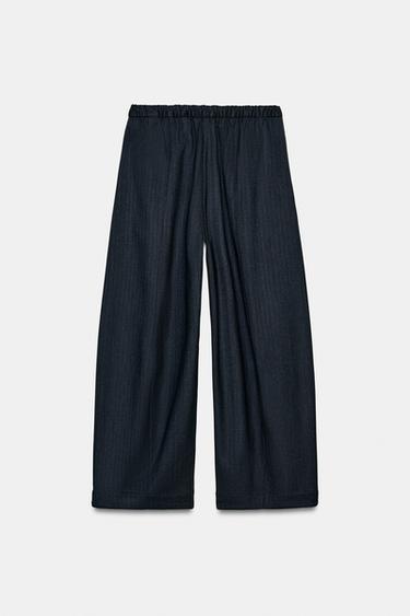 PANTALON WIDE LEG ZW COLLECTION - Gris foncé de Zara - Image 6
