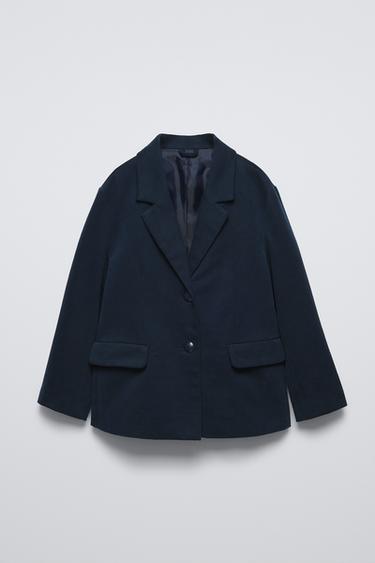 BLAZER MICROPANA - Marino de Zara - Imagen 0
