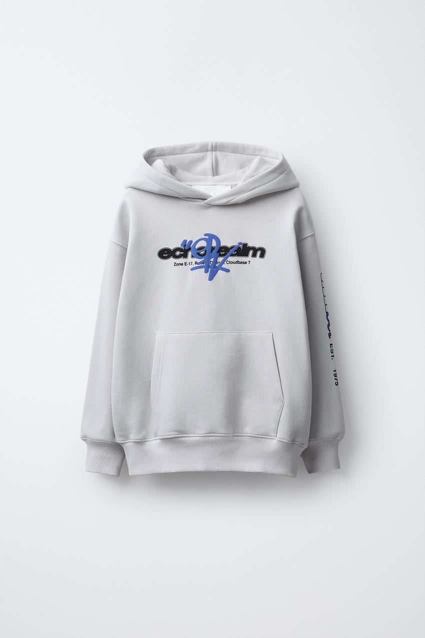 PRINTED HOODIE SWEATSHIRT