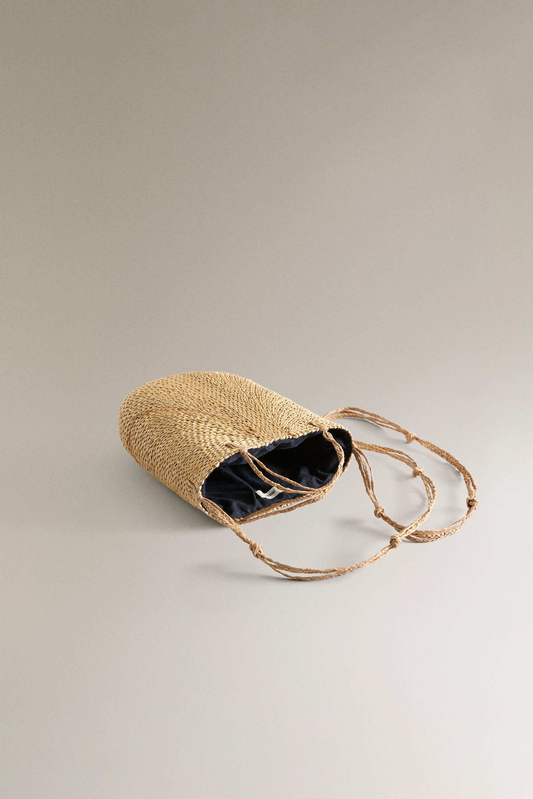 MINI SAC CABAS TRESSÉ NŒUDS