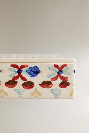 PAINTED CERAMIC DOMINO SET - Pinks by Zara - Image 4