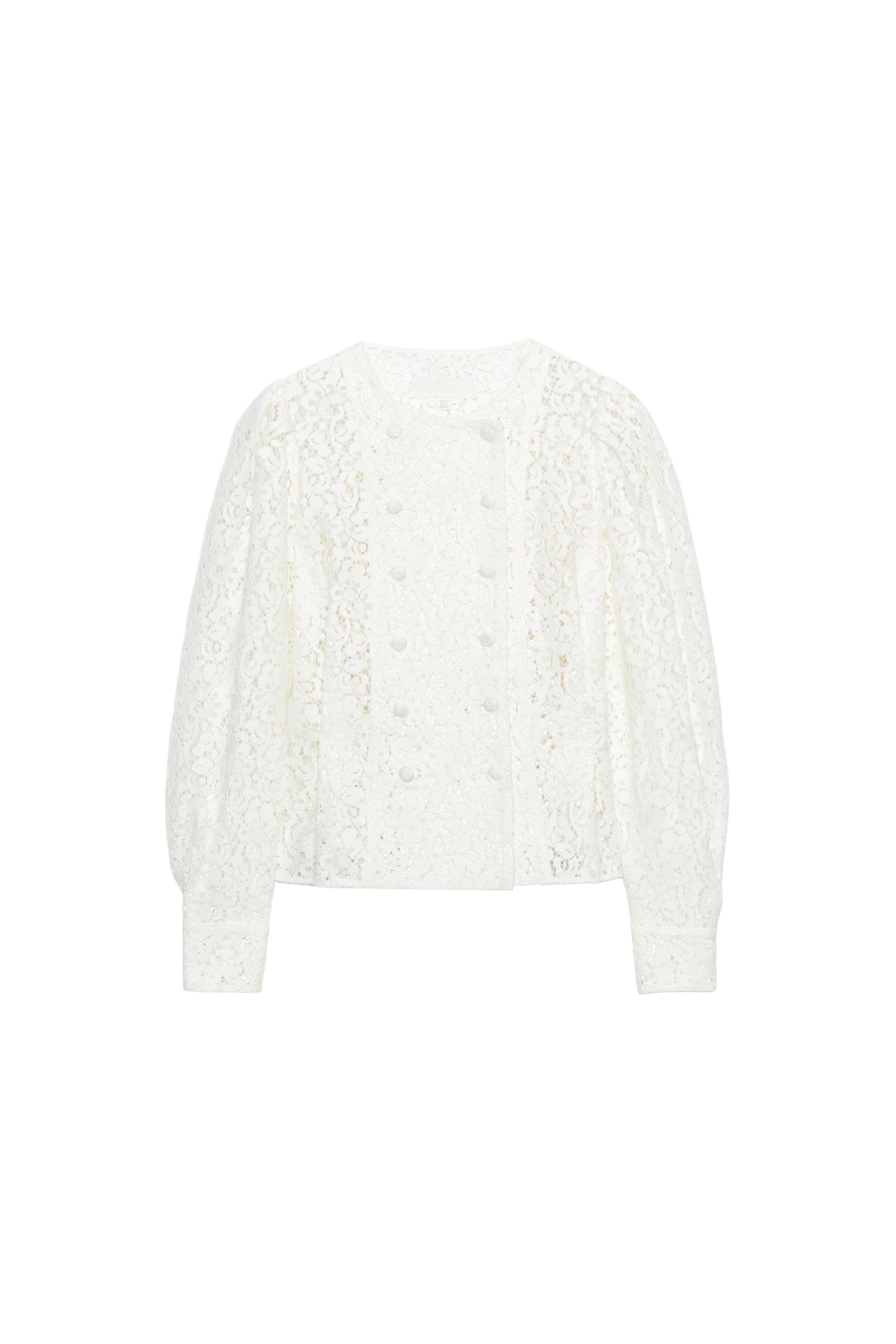 レースラップジャケット - ホワイト | ZARA Japan / 日本