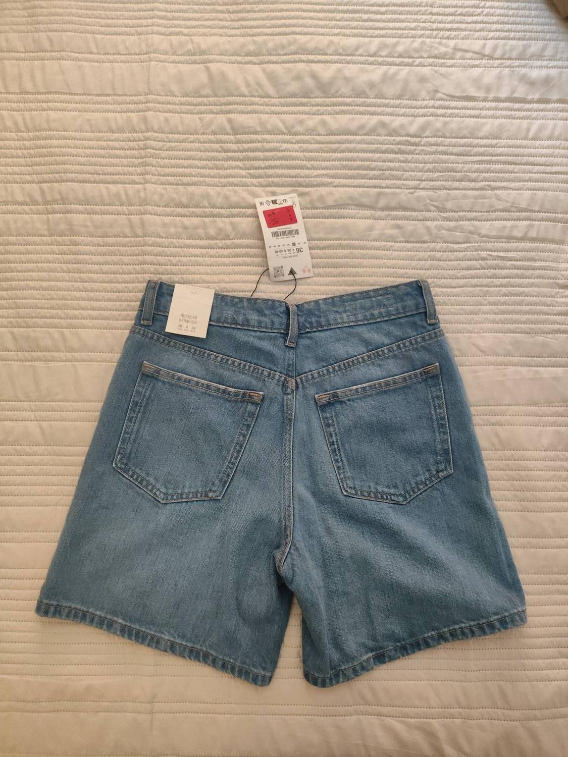 TRF MID-RISE DENIM BERMUDA SHORTS - Image 2
