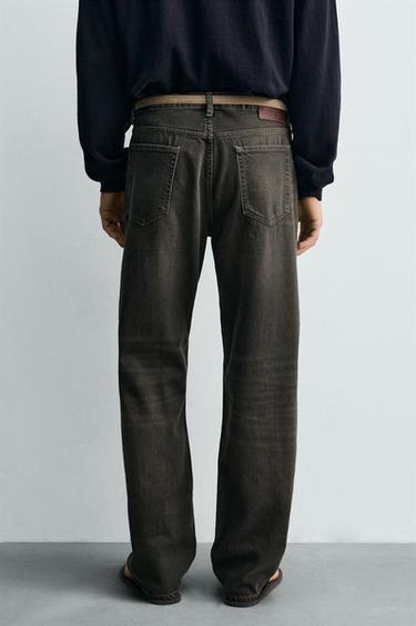 STRAIGHT-LEG JEANS - Brown by Zara - Image 2