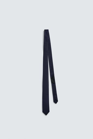 CORBATA SLIM 100% SEDA - Marino de Zara