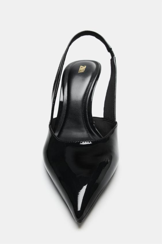 CHAUSSURES À TALONS DÉTAIL MÉTALLIQUE - Noir de Zara - Image 5