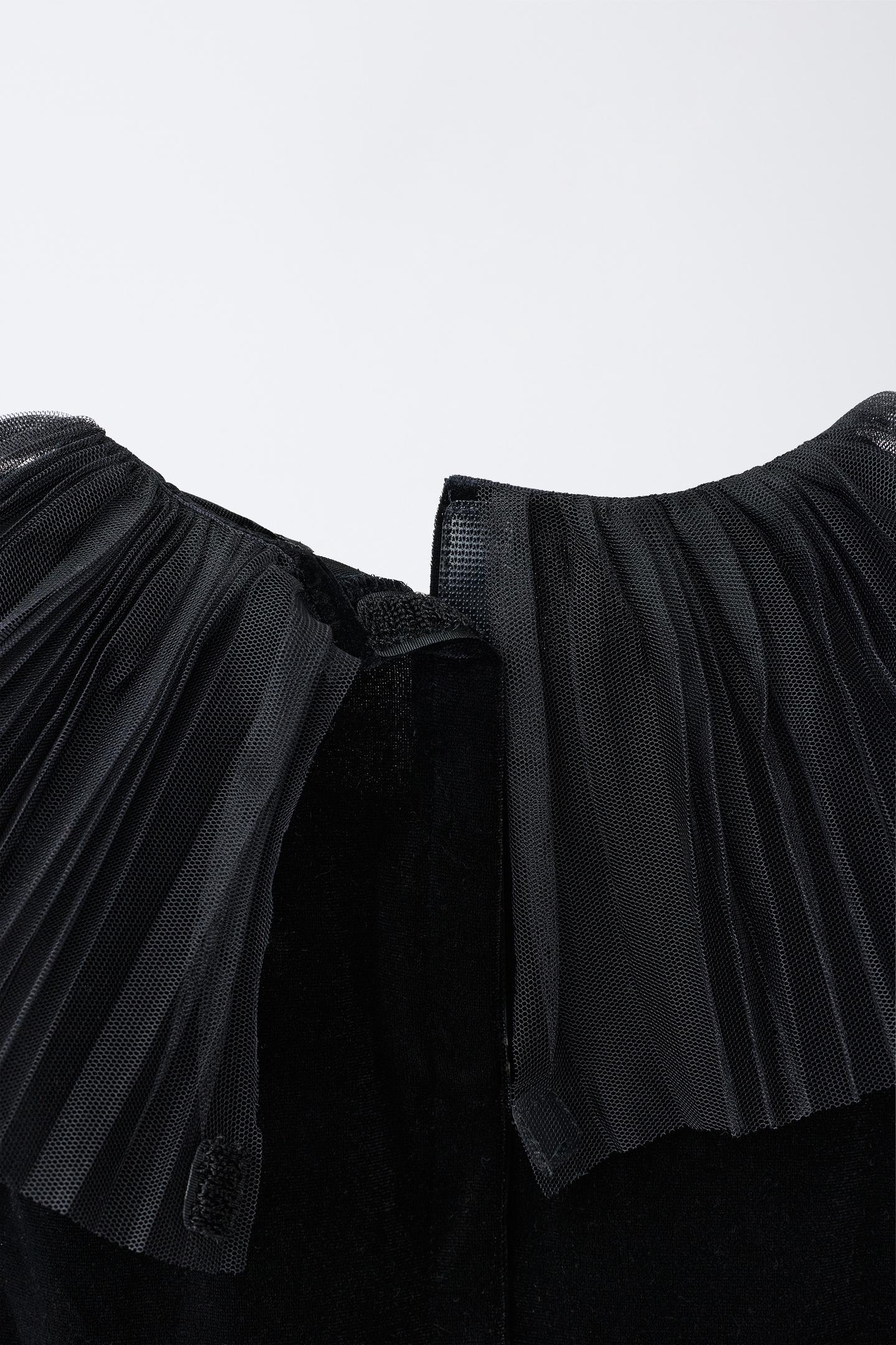 Детское платье Zara Tulle Vampire Dress Costume, цвет: Красный / Чёрный — фото 4