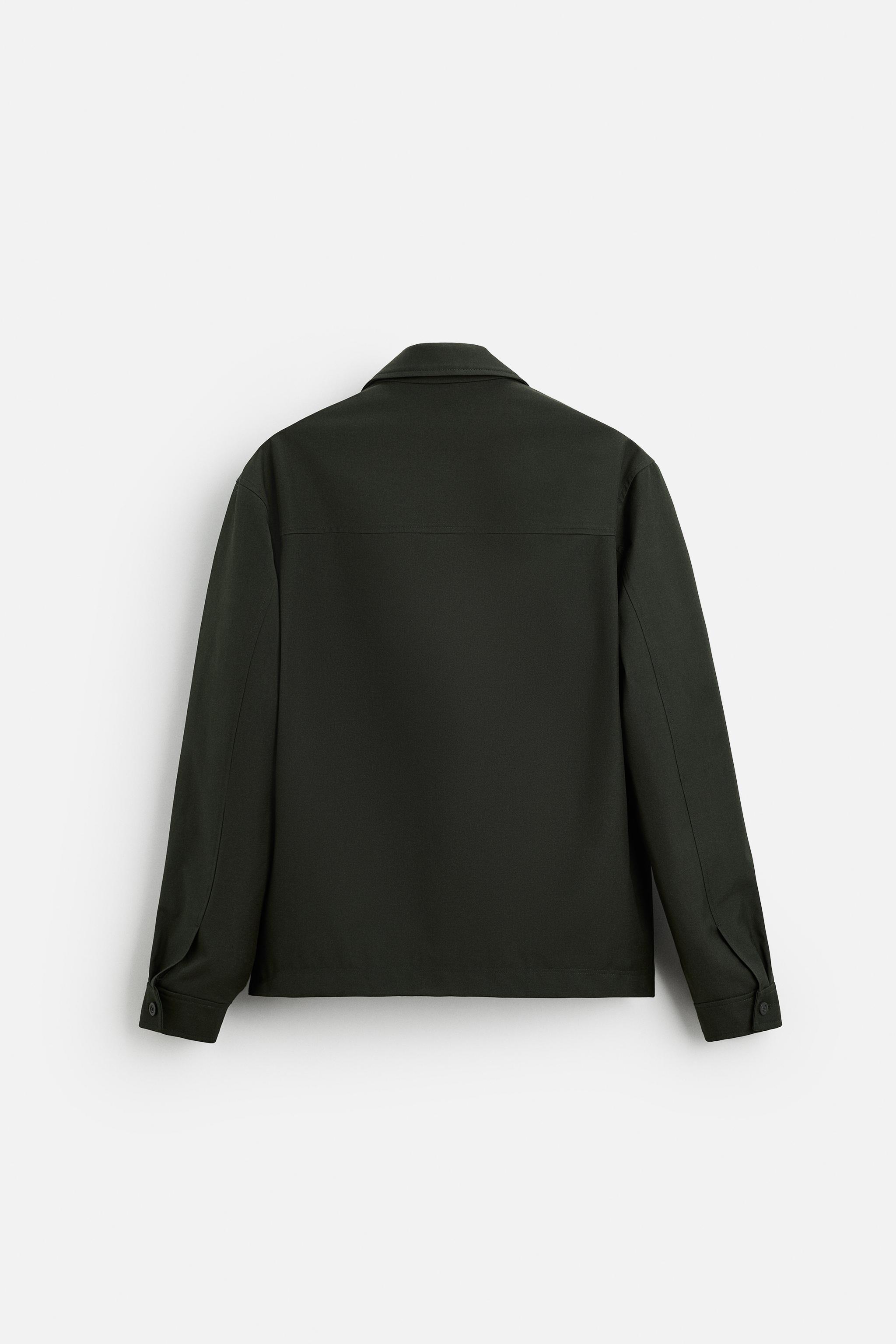 フェイクレザー ジャケット - テールグリーン | ZARA Japan / 日本