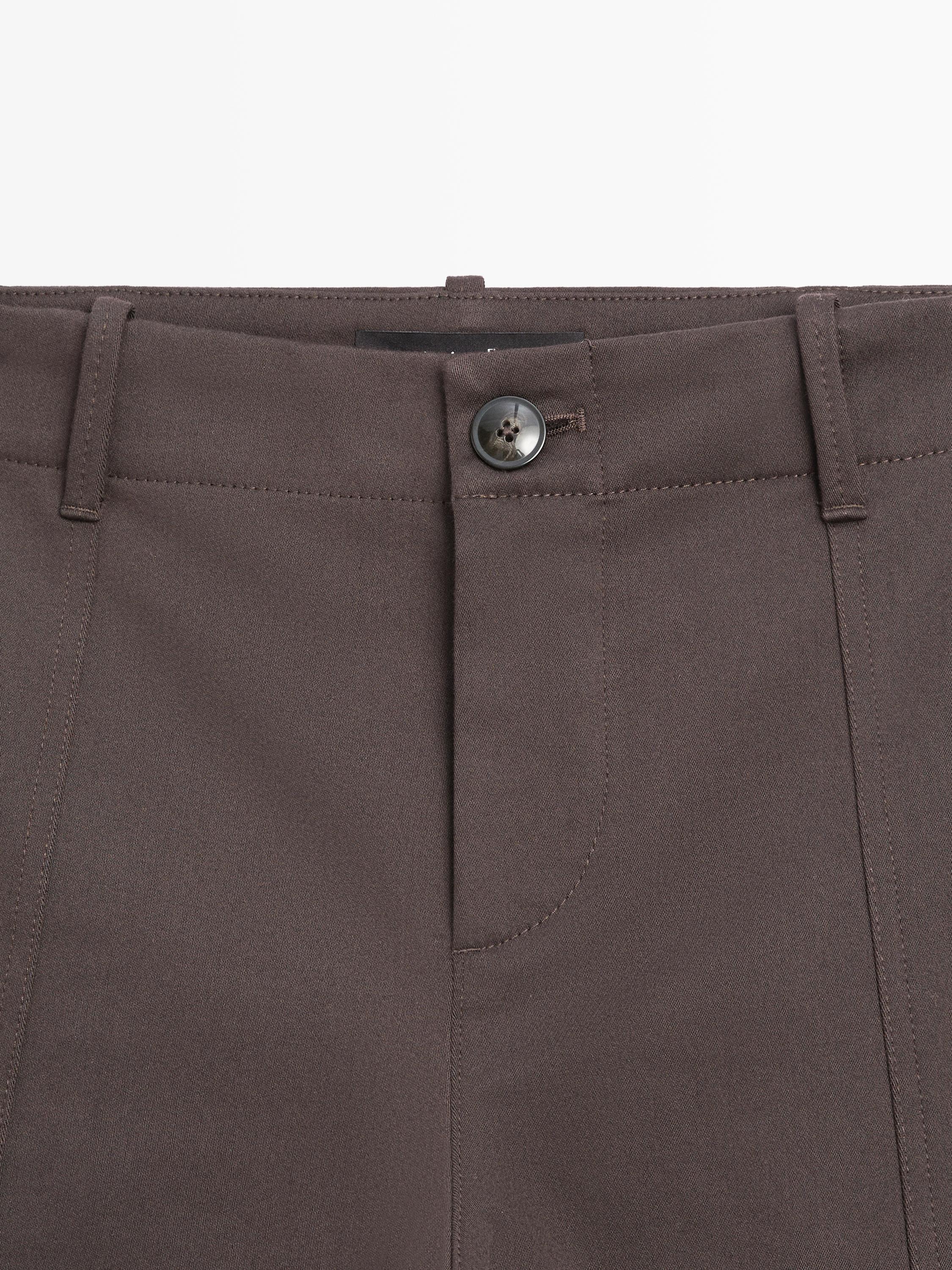 Pantalon carrot fit mid-rise