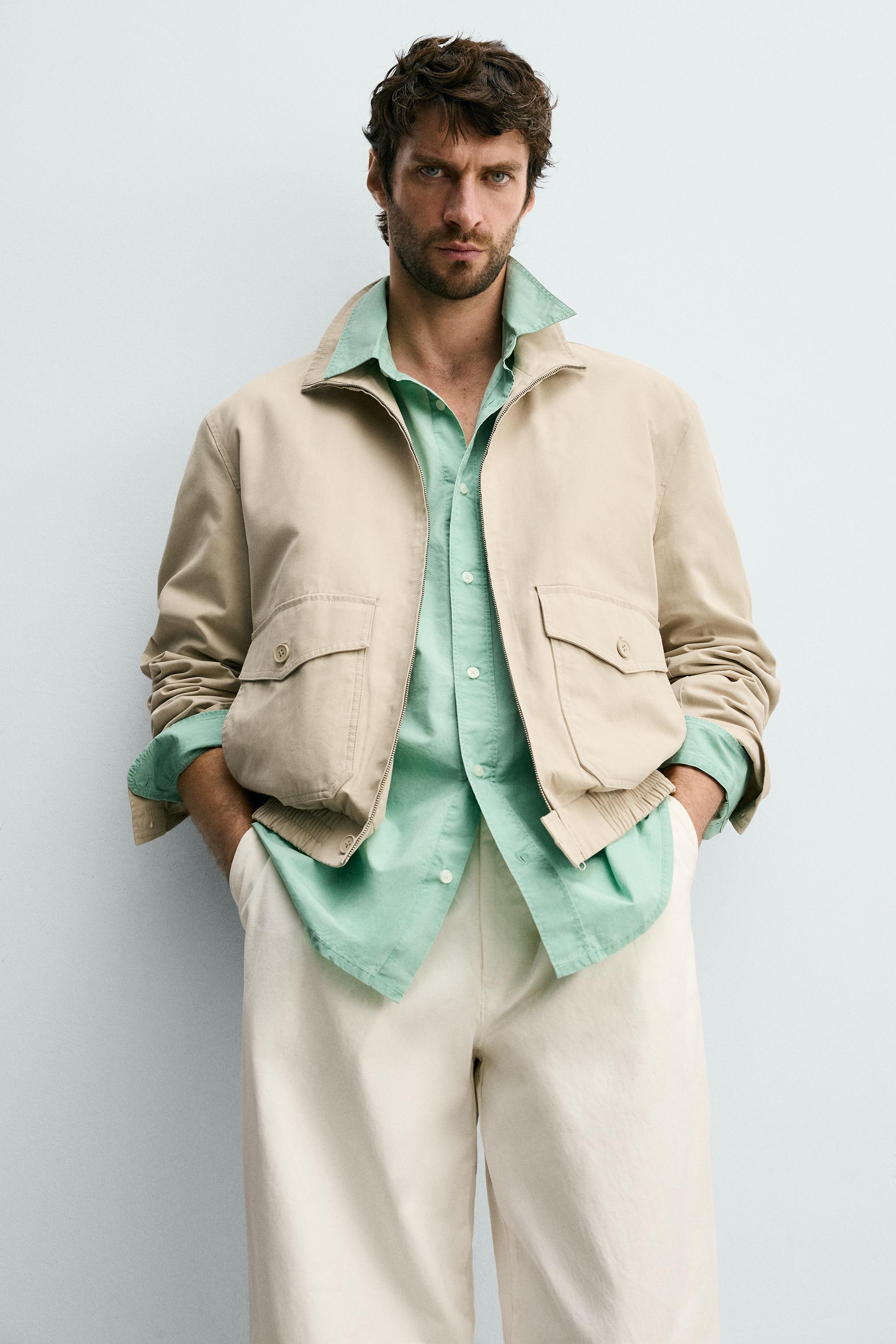 COTTON-LYOCELL REGULAR FIT JACKET