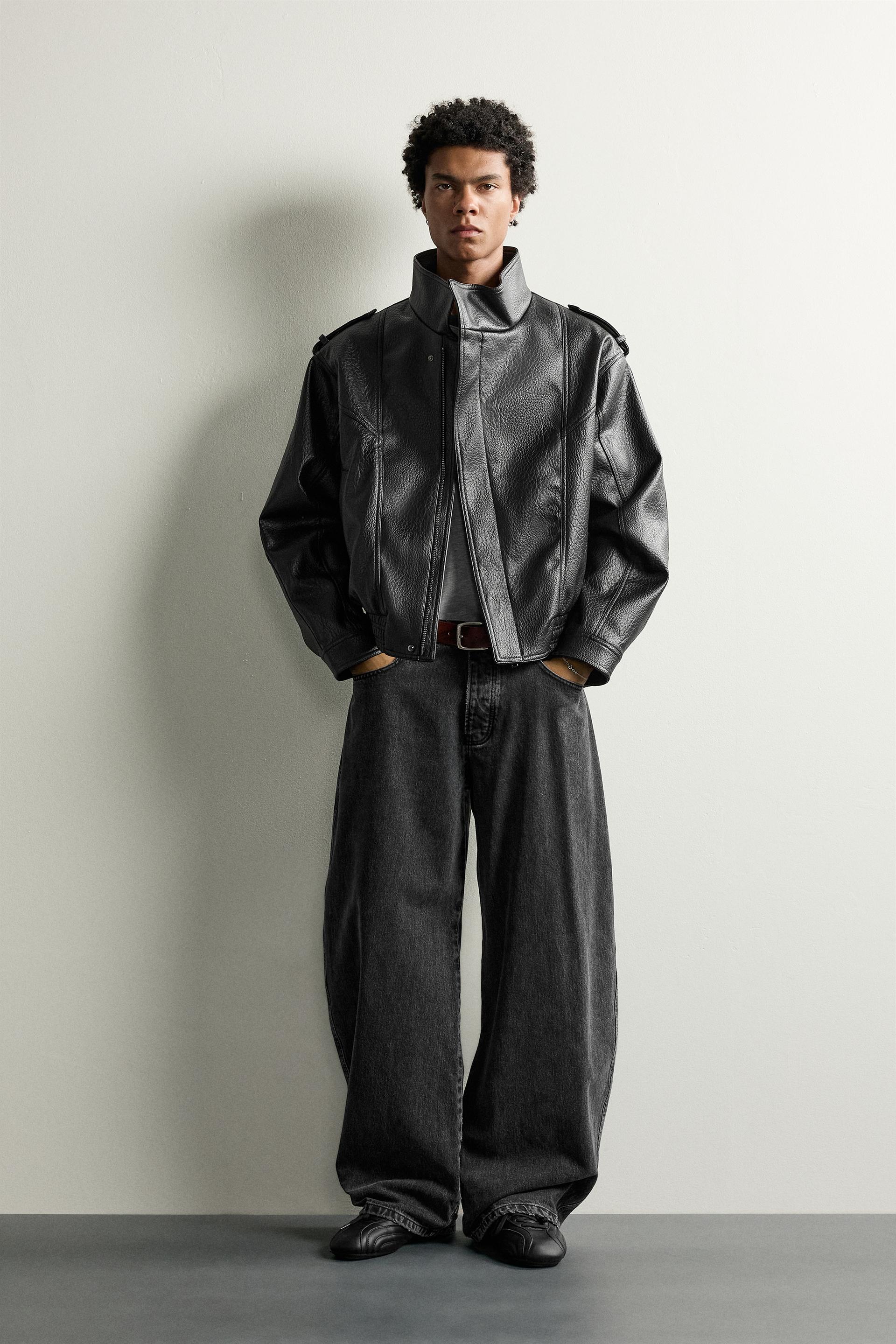 Faux Leather Biker Jacket