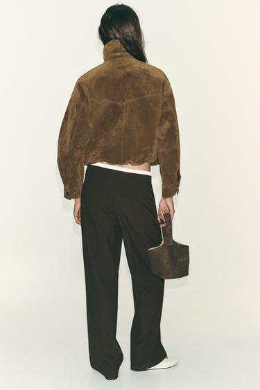 STRAIGHT-LEG TROUSERS WITH DOUBLE WAIST - 178 by Zara - Image 4