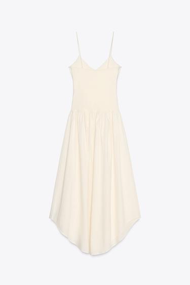 ROBE CUT OUT BIMATIÈRE - Écru de Zara - Image 5