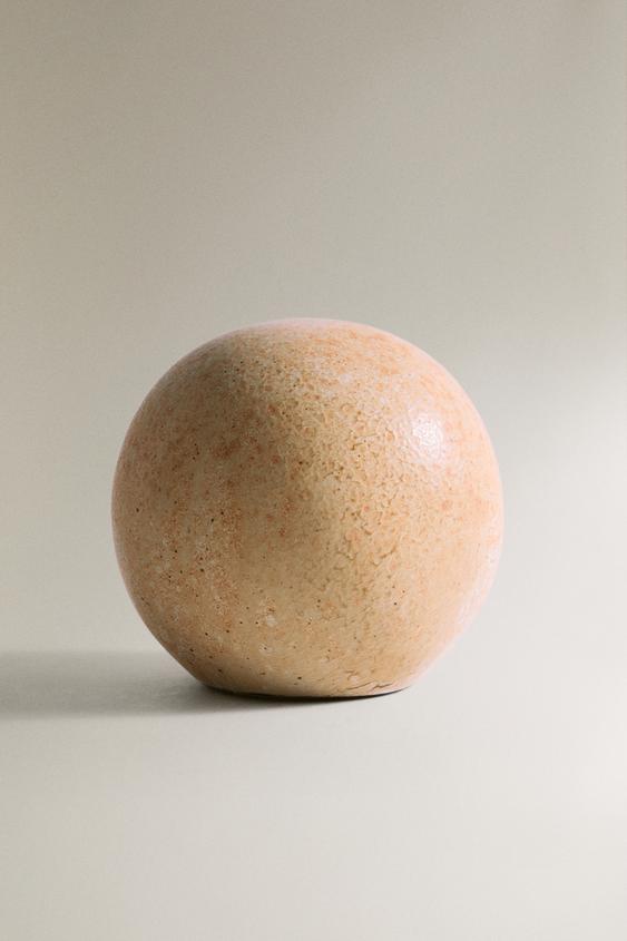 BOULE DÉCORATIVE EN CÉRAMIQUE - Beige de Zara - Image 0