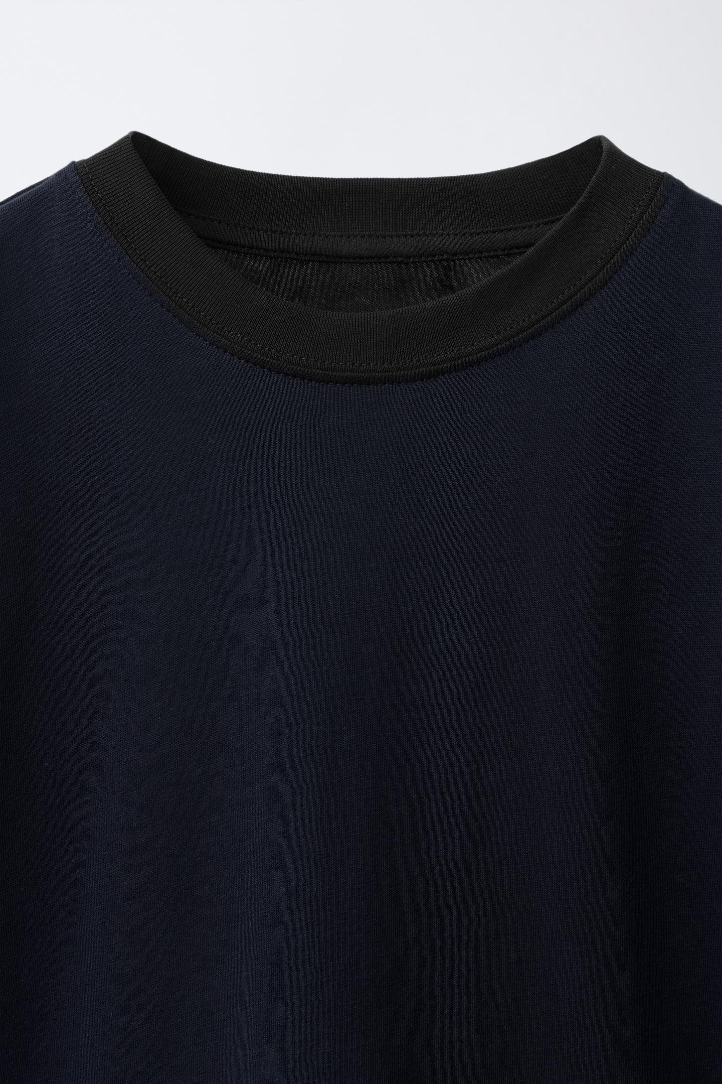 Детские футболки Zara 3-PACK OF Solid T-SHIRTS, цвет: Чёрный — фото 4