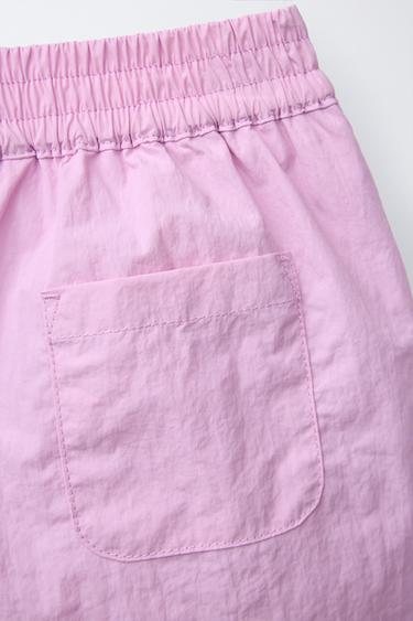 JUPE-SHORT TECHNIQUE À PLIS PLATS - Rose de Zara - Image 3