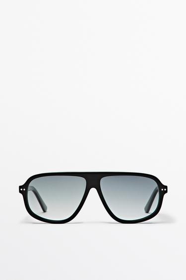 Lunettes de soleil aviateur - Noir de Zara - Image 0
