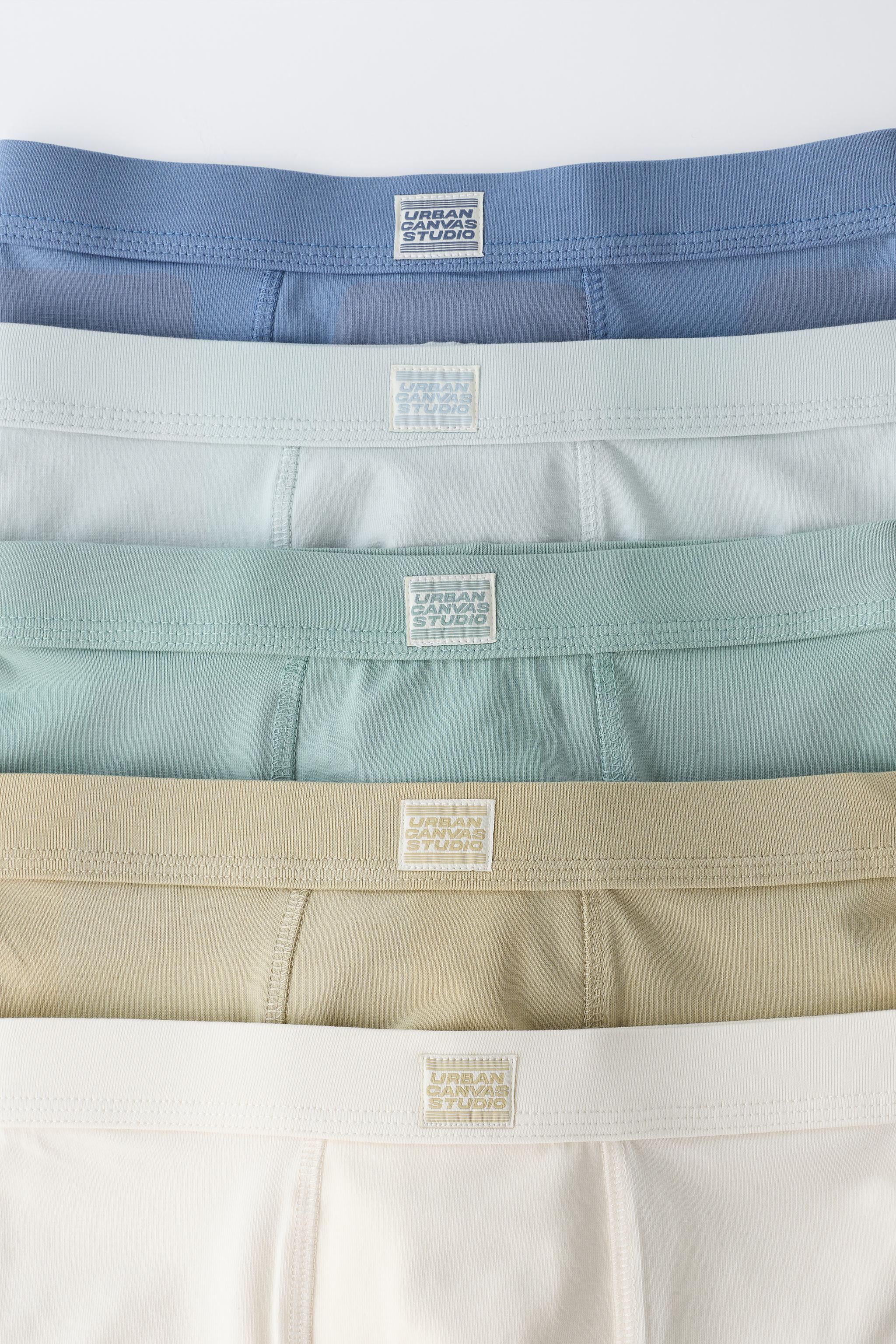 6-14 ANS/ LOT DE CINQ BOXERS ÉTIQUETTE